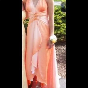 Peach prom/formal dress!